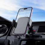 HOCO HW10 Jenny three-axis linkage wireless fast charging car holder(air outlet)