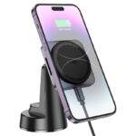 HOCO HW16 Speed magnetic wireless fast charging car holder(center console) - imagine 5