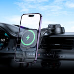 HOCO HW24 Might retractable magnetic wireless fast charging car holder(center console)