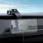 HOCO HW25 Neon magnetic wireless fast charging car holder(center console) - imagine 2