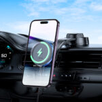 HOCO HW25 Neon magnetic wireless fast charging car holder(center console)
