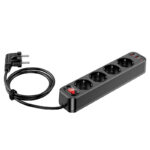 HOCO NS1 Aura 4-bit extension cable socket(including 1C2A PD20W fast charge)(EU/GER) - imagine 2