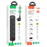 HOCO NS1 Aura 4-bit extension cable socket(including 1C2A PD20W fast charge)(EU/GER) - imagine 3