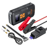 HOCO QS2 Land portable smart air pump emergency with start-up power bank(8000mAh) - imagine 2