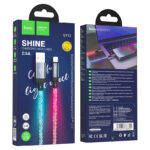 Hoco U112 Shine charging data cable for iPhone( Lightning) - imagine 2