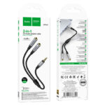HOCO UPA21 2-in-1 3.5 headset audio adapter cable(male to 2*female) — изображение 3