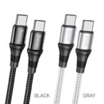 Hoco X50 Type-C to Type-C Exquisito 100W charging data cable(L=1M) - imagine 2