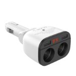 HOCO Z28 Power ocean cigarette lighter in-car charger with digital display - imagine 5