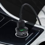 Hoco Z39 Farsighted dual port QC3.0 Car charger set(Micro) - imagine 2