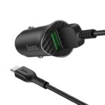 Hoco Z39 Farsighted dual port QC3.0 Car charger set(Micro)