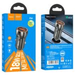 Hoco Z46 Blue shield single port QC3.0 car charger — изображение 6