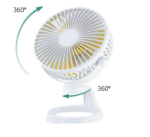 XO MF78 4-inch desktop/bracket adjustable angle fan 1200mAh - imagine 3