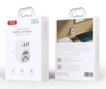 XO WL26 EU to Multi-Country Universal Wall Plug 1USB-C+3USB-A Multi-Port Output Charger - imagine 2