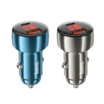 HOCO Z50 Leader 48W dual-port PD30W+QC3.0 car charger with digital display+set cable