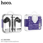 Hoco M77 Original series earphones Jack 3.5mm display