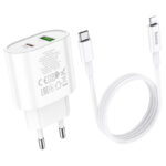 Hoco C95A Lineal PD20W+QC3.0 Charger Set(Type-C to Lightning)(EU)