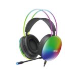 XO GE11 Colorful RGB Gaming Headset with Microphone (USB + 3.5mm, Adapter) - imagine 2