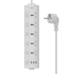 XO WL19 (EU) long row 5AC jack+USB-A+1USB-C with independent switch - imagine 2