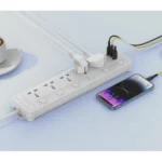 XO WL19 (EU) long row 5AC jack+USB-A+1USB-C with independent switch