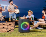XO F53 Star Shepherd EU 8-inch Speaker RGB Bluetooth Speaker 40W (with Remote Control + Wireless Mic*1 + US Converter*1) - imagine 2