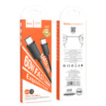 Hoco X88 Gratified 60W charging data cable for Type-C to Type-C - imagine 3