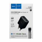 Hoco C160A Upgrade PD65W(2C1A) charger(EU)+set — изображение 2