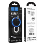 Hoco DU60 Jasmine Type-C 2-in-1 spring charging data cable - imagine 2