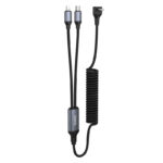 Hoco DU60 Jasmine Type-C 2-in-1 spring charging data cable