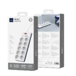 Wiwu 14 in 1 20W GaN Power Strip 2C+2A+10AC  Wi-S008 EU 2M - imagine 3