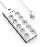 Wiwu 14 in 1 20W GaN Power Strip 2C+2A+10AC  Wi-S008 EU 2M - imagine 2