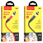 Hoco X60 Honorific silicone magnetic charging cable for Lightning - imagine 3
