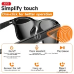 XO E9 Weiqi Smart Audio Glasses UV Protective Sunglasses - imagine 2