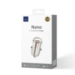 Wiwu Nano Series 30W Fast Car Charger Wi-QC029 USB-C+USB-C - imagine 5