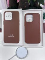 Leather Magnetic Case Without IC Notification iPhone - imagine 16