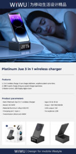 Wiwu Wi-W011 3 in 1 wireless charger - imagine 10